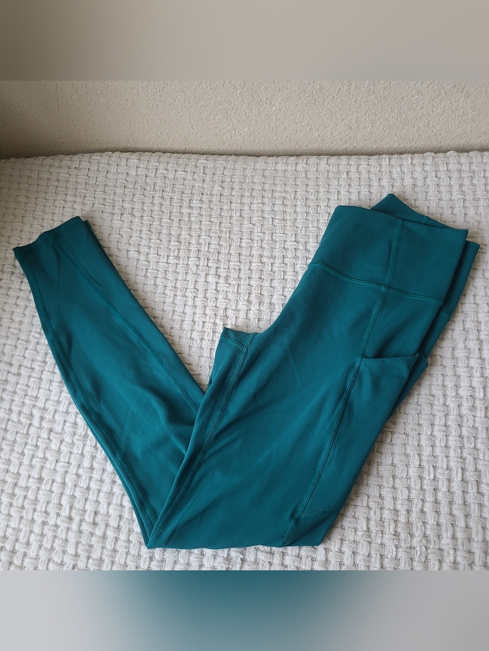 Fabletics Teal High-Waist Active Leggings with Side Pockets Size XS